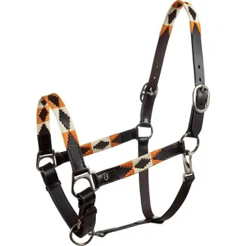 Kožená ohlávka EQUESTRO Navajo hnědá COB