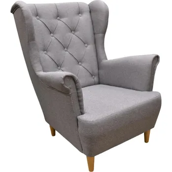 Křeslo Falco Relaxační křeslo ušák Selene světle šedá