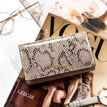 Peněženka Dámská kožená peněženka Peterson PTN SM-466 šedá