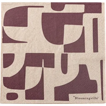 Papírový ubrousek Bloomingville, Papírové ubrousky Olica 33 x 33 cm 20 ks - Formadore