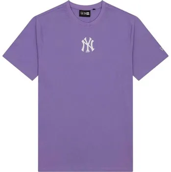 Pánské tričko Pánské triko New Era NEW YORK YANKEES MLB XL Fialová, Bílá