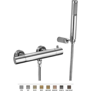 Vodovodní baterie Paffoni LIGHT termostatická sprchová baterie, ECOSTOP Barva: Chrom LIQ168EDCR