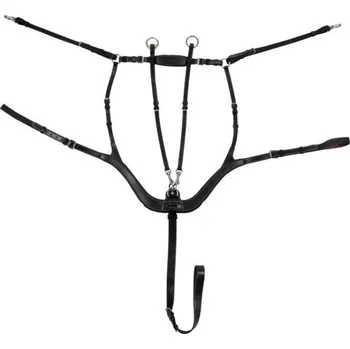 Martingal Poprsník EQUESTRO Anatomic Hunting černý FULL