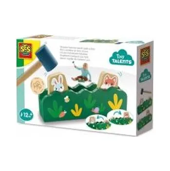 Dřevěná hračka Ławka-młotek Peek-a-Boo drewniana