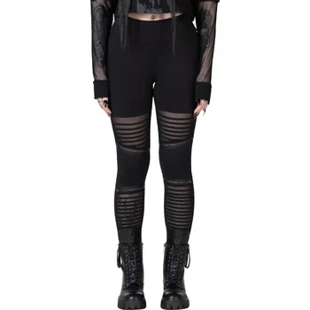 Dámské kalhoty kalhoty dámské (legíny) KILLSTAR - Clara's Trap - Black - XXL