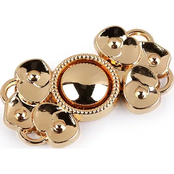 Ozdobné zapínání 15x28 mm, malé, 3 růžové zlato