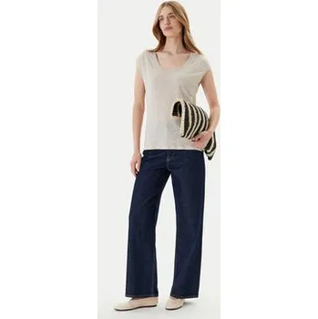 United Colors Of Benetton T-Shirt 37UJE16B1 Béžová Regular Fit M