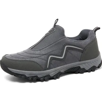 Pánské mokasíny Pánské slip-on mokasíny – pohodlné lehké boty Barva: Šedá, Velikost: 44