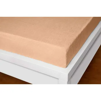 Prostěradlo Innova Froté prostěradlo béžové 160x200 cm