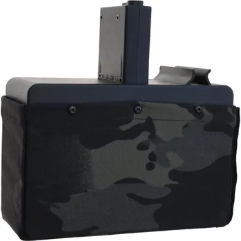 G&G bubnový zasobník pro CM16 LMG Dark Camo 2500 ran