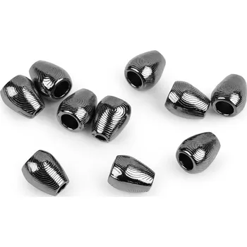 Kovová koncovka na šňůru Ø3,5 mm / ozdoba, střední, 2 nikl černý