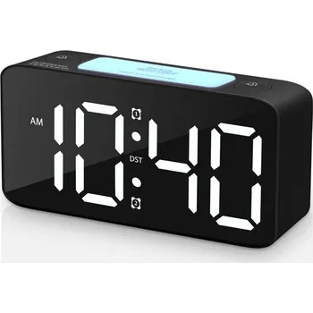 Hodiny Dexxer RGB elektronické hodiny YF6612-černé