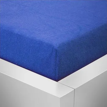 Prostěradlo XHOUSE Prostěradlo froté modré Exclusive 190g/m2 90x200 cm