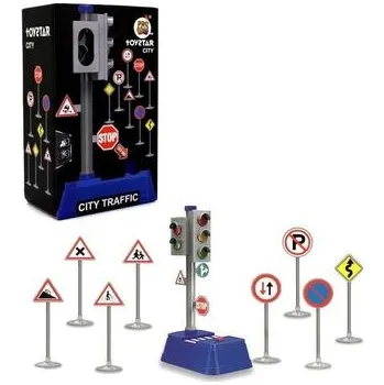 Hra na zahradu Znaki drogowe z sygnalizacją świetlną