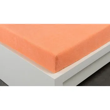 Prostěradlo XHOUSE Froté prostěradlo Exclusive lososové 180x200 cm