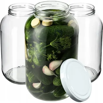 Sklenice 8x ZAVAŘOVACÍ SKLENICE SKLENICE NA OKURKOVÉ LIKÉRY + VÍČKO FI100