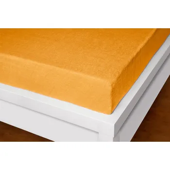 Prostěradlo XHOUSE Froté prostěradlo Exclusive světle oranžové 180x200 cm