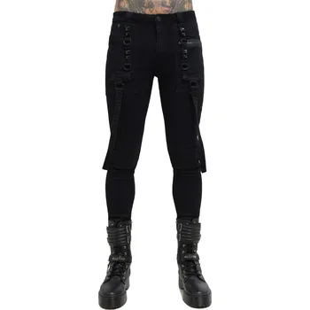 Pánské kalhoty kalhoty pánské KILLSTAR - Kihilist Bondage - Black - 3XL