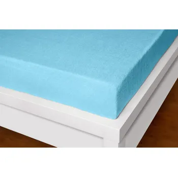Prostěradlo XHOUSE Prostěradlo froté světle modré Exclusive 190g/m2 90x200 cm
