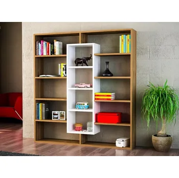 regál Casarredo Policový regál BULDAN ořech/bílá