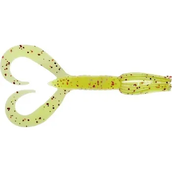 Rybářský háček 8ks - Gumová Nástraha Keitech Little Spider 2" 5,1cm 1,1gr Chartreuse Red Flake