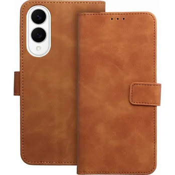 Náhradní kryt pro mobilní telefon Kryt Tender Book Case Samsung Galaxy S25 Edge Brown