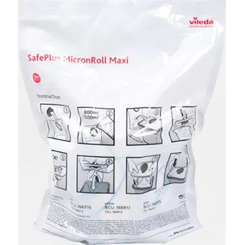 Utěrka Vileda Professional VILEDA Utěrka z mikrovlákna SafePlus Maxi modrá 120 ks v roli o rozměru 28 x 30 cm