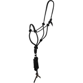 Provazová ohlávka POOLS s vodítkem tan