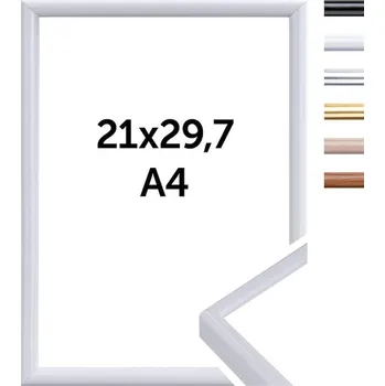 Rám na obraz Doerr NEW YORK White 21x29,7 cm, A4 fotorám (pasparta na 15x20 cm)