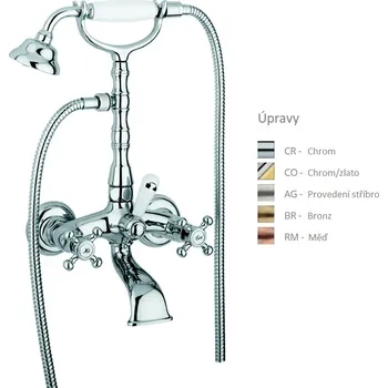 Vodovodní baterie Paffoni BELINDA vanová baterie, vč. sprch.kompletu Barva: Chrom FBLV022CR