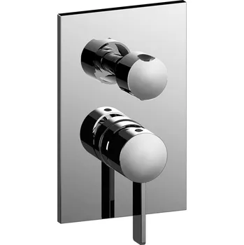 Vodovodní baterie Paffoni ROCK vanová/sprchová podomítková baterie Barva: Chrom matný RO019CR/M