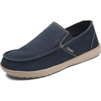 Pánské mokasíny plátěné tenisky – lehké prodyšné na letní dny Barva: Modrá, Velikost: 46