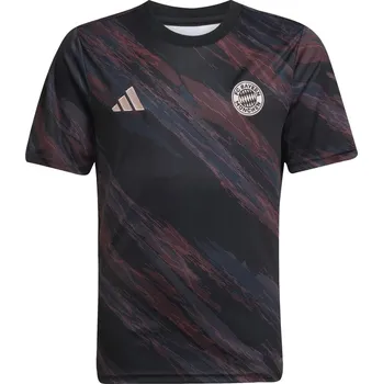 Chlapecké tričko adidas Bayern Pre Match Shirt 2025 2026 Juniors Black 9-10 Years