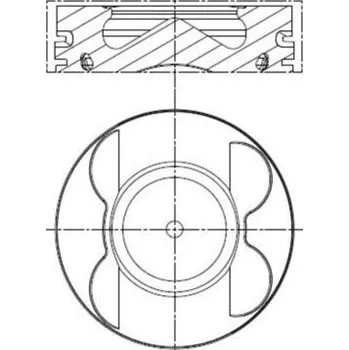 Píst motoru Píst MAHLE 001 PI 00107 002