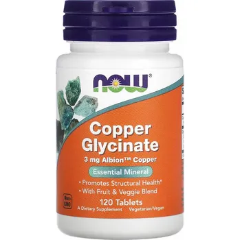 Fitness strava Now Foods Copper Glycinate 3 mg 120 tablet