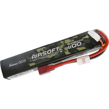 Baterie pro airsoftovou zbraň Gens Ace baterie Li-Pol 11.1V 1100mAh 25C T-Dean