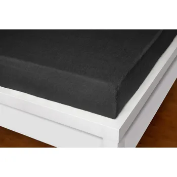 Prostěradlo XHOUSE Froté prostěradlo Exclusive černé 180 x 200cm