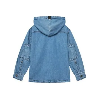 Pánská košile United Colors Of Benetton džínová košile 5PWACQ03X Modrá Regular Fit 122