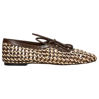 Dámské polobotky Hnědě-Béžové Dámské Balerínky Z Pleteniny Wojas 4406280 42