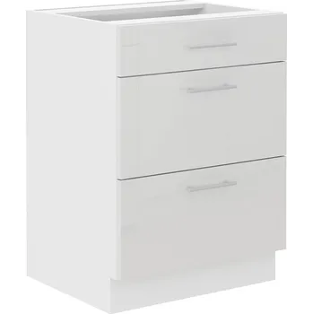 Kuchyňská skříňka Stolarz-Lempert Kuchyňská skříňka Lara White - dolní 60 D 3S šuplíková PREMIUM BOX