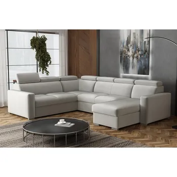 Sedací souprava Falco Sedací souprava Petrit U pravá Paros světle šedá