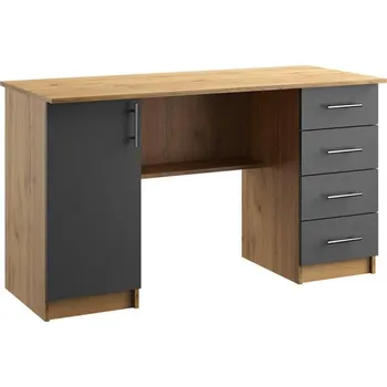 Psací stůl Casarredo Pracovní stůl OFFICE KIT 3 pravý dub apalačský/šedá