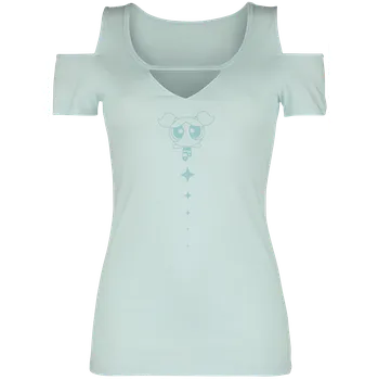 Dámské tričko Tričko z The Powerpuff Girls - Girl Power - Ženy - světle modrá