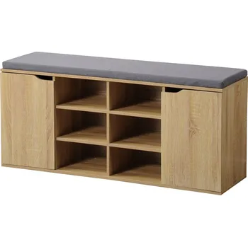 Botník Kesper 15928 Botník s podsedákem, dekor dub, 103 x 48 x 30,5 cm, hnědá