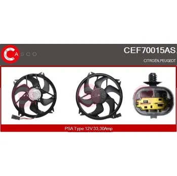 Chladič motoru Elektromotor, větrák chladiče CASCO CEF70015AS