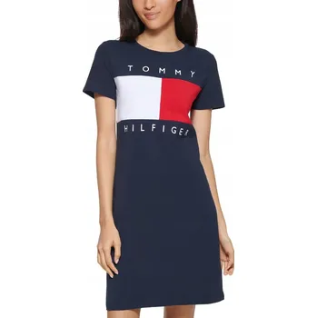 Dámské šaty Tommy Hilfiger Flag Dress modré S