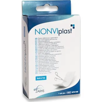Náplast ZARYS lnternational Group NONVIplast, netkaná náplast s krytím, bílá, nesterilní Velikost: 6 cm x 1 m