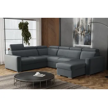 Sedací souprava Falco Sedací souprava Petrit U pravá Paros tmavě šedá