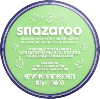 Speciální výtvarná barva Barva na obličej Snazaroo - sv. zelená - 18 ml - 400