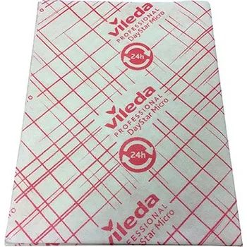 Utěrka Vileda Professional VILEDA Utěrka z mikrovlákna DayStar Micro červená, 40 x 30 cm - 10 ks